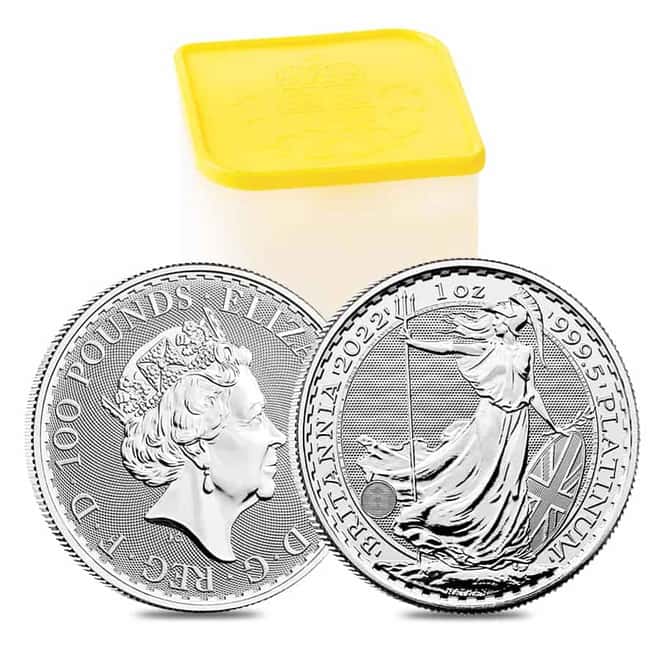 2022 Great Britain 1 oz Platinum Britannia Coin .9995 Fine BU