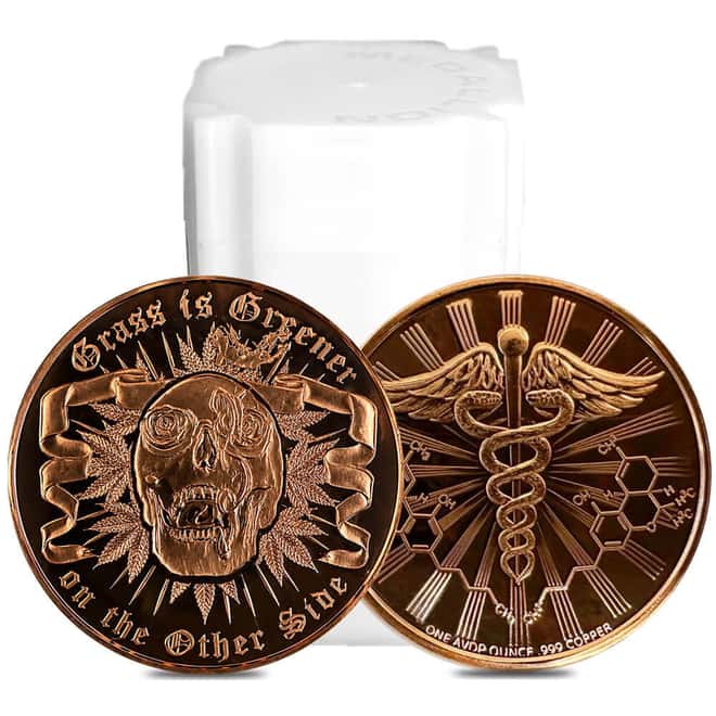 1 oz Grass is Greener On The Other Side Copper Round .999 Fine