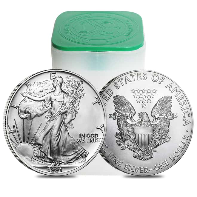 1991 1 oz Silver American Eagle Brilliant Uncirculated