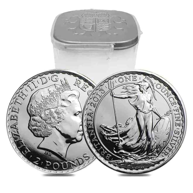 Roll of 20 - 2013 Great Britain 1 oz Silver Britannia Coin Snake Privy BU