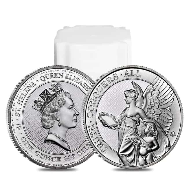 2022 St. Helena 1 oz Silver The Queen's Virtues - Truth Coin .999 Fine BU