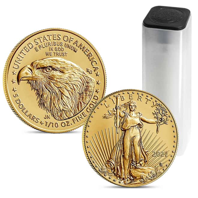 2027 1/10 oz Gold American Eagle $5 Coin BU