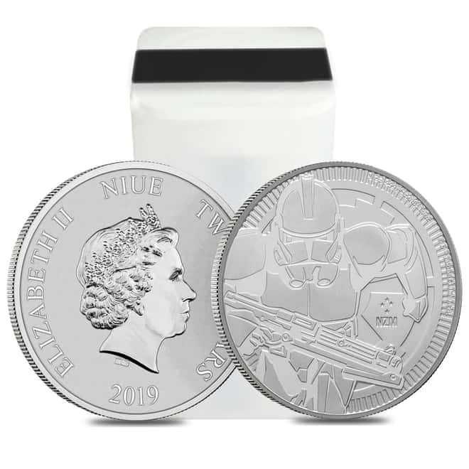 2019 1 oz Niue Silver $2 Star Wars Clone Trooper BU