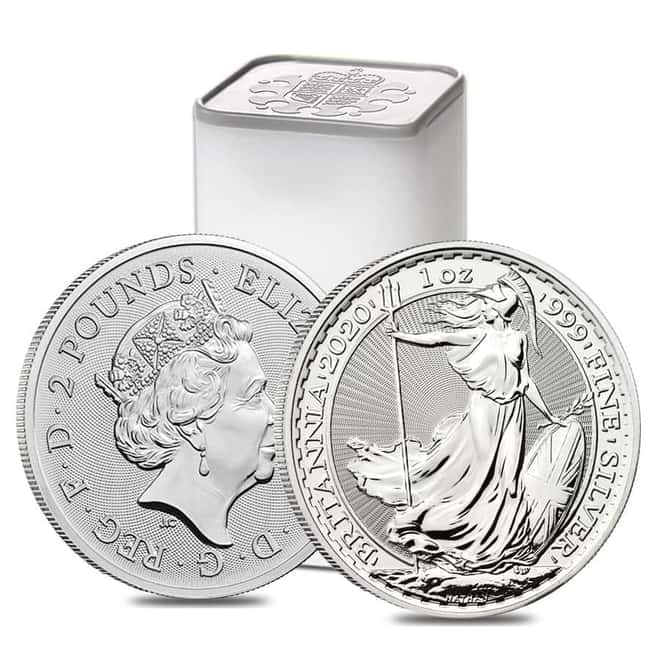 2020 Great Britain 1 oz Silver Britannia Coin .999 Fine BU