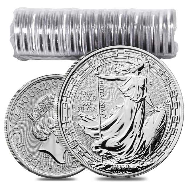 2019 Great Britain 1 oz Silver Britannia Oriental Border Coin .999 Fine BU
