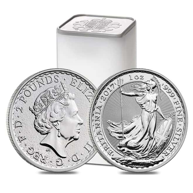 2017 Great Britain 1 oz Silver Britannia Coin .999 Fine BU