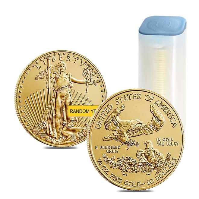 1/4 oz Gold American Eagle $10 Coin BU (Random Year)