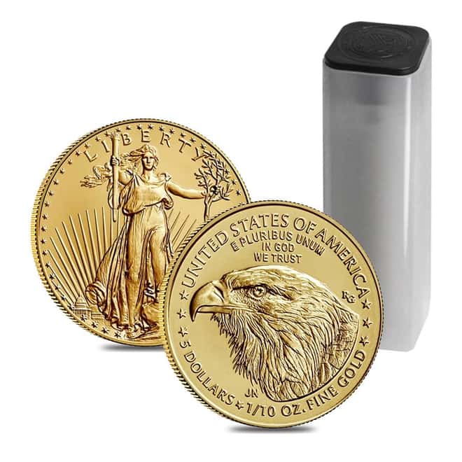 2021 1/10 oz Gold American Eagle $5 Coin BU Type 2