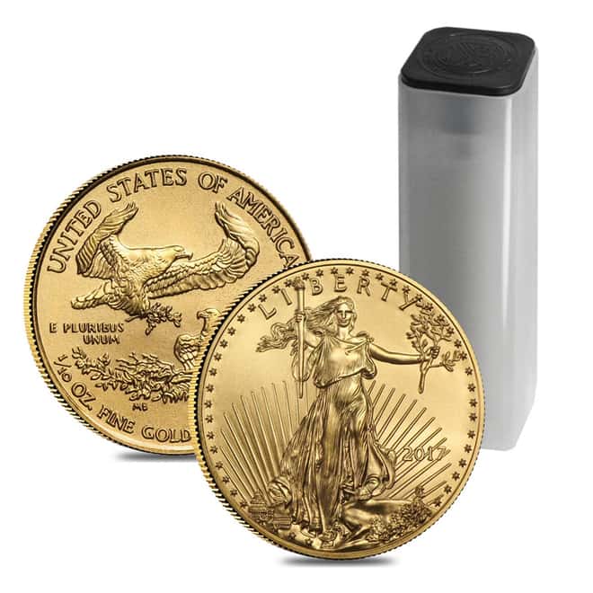 2017 1/10 oz Gold American Eagle $5 Coin BU