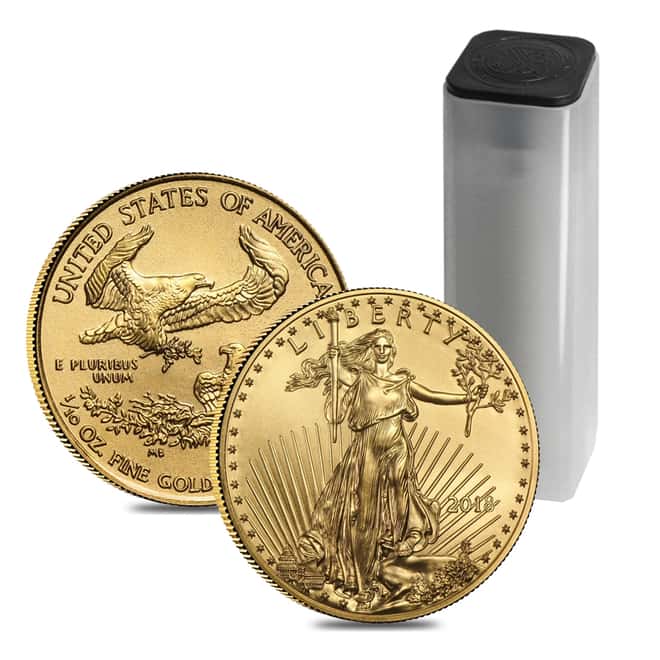 2018 1/10 oz Gold American Eagle $5 Coin BU