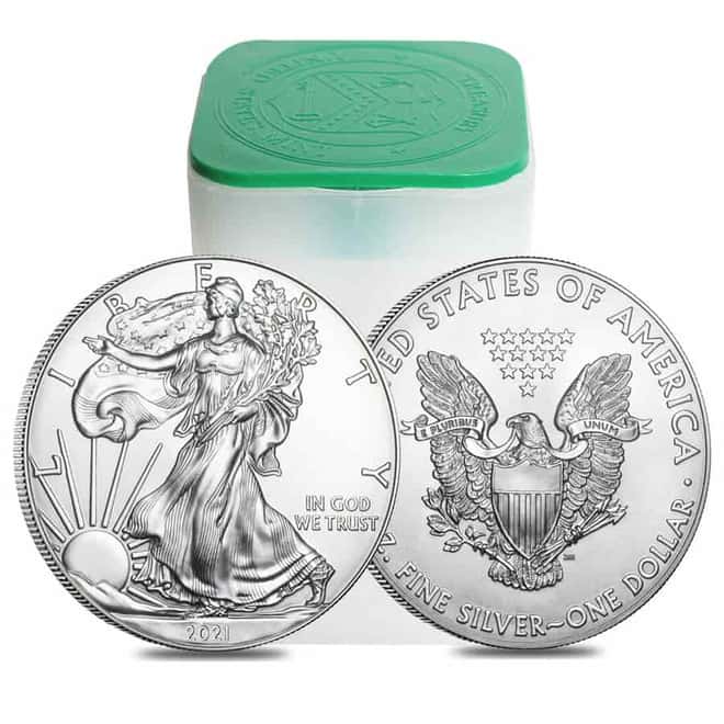 2021 1 oz Silver American Eagle $1 Coin BU
