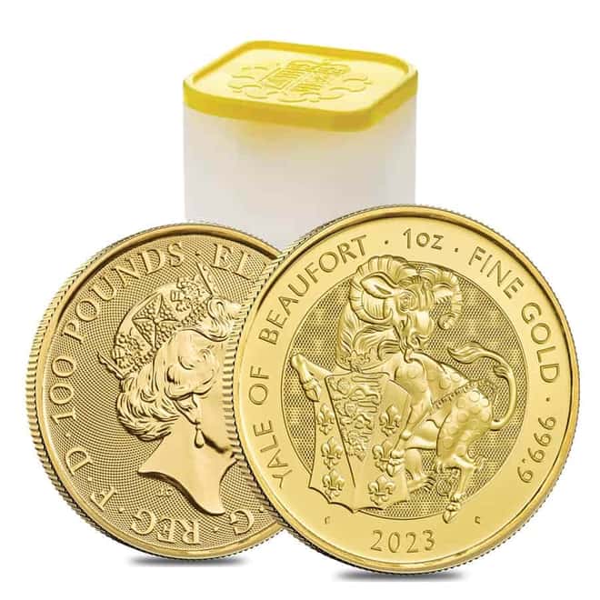 2023 Great Britain 1 oz Gold The Tudor Beasts Yale of Beaufort Coin .9999 Fine BU
