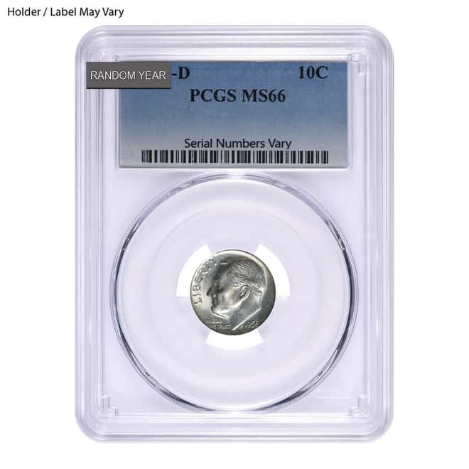 Roosevelt Silver Dime 10C NGC/PCGS MS 66 (Random Year)