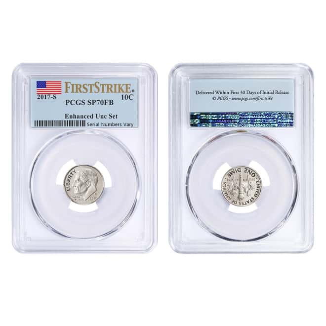 2017-S US Mint 225th Anniversary Enhanced Uncirculated 10-Coin Set PCGS SP 70 First Strike