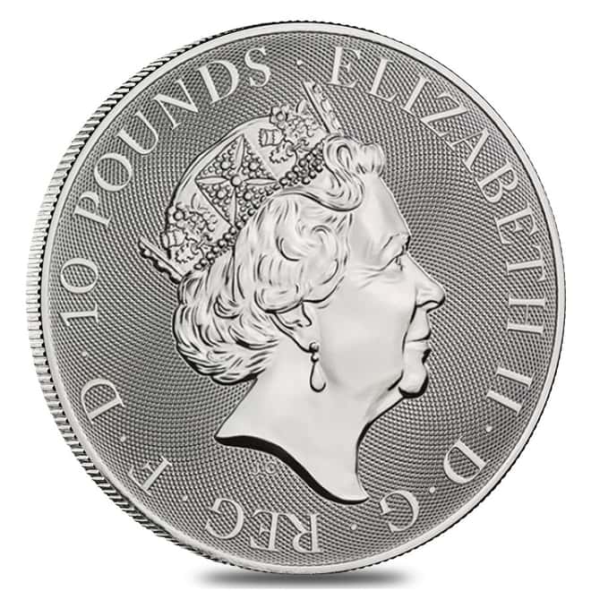 2020 Great Britain 10 oz Silver Royal Arms Coin .999 Fine BU
