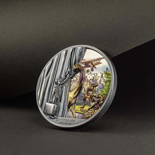 2023 Palau 2 oz Silver Daydreamer Adventure Antiqued Coin