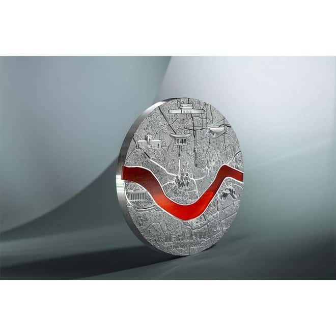 2024 Palau 1 Kilo Proof Silver Tiffany Art Metropolis Seoul Coin
