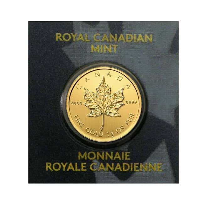2020 1 gram Canadian Gold Maples $.5 Coin .9999 Fine - Maplegram25™