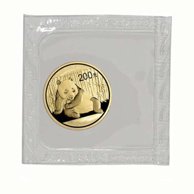 2015 1/2 oz Chinese Gold Panda 200 Yuan .999 Fine BU (Sealed)
