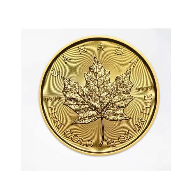 2018 1/2 oz Canadian Gold Maple Leaf $20 Coin .9999 Fine BU (Sealed)