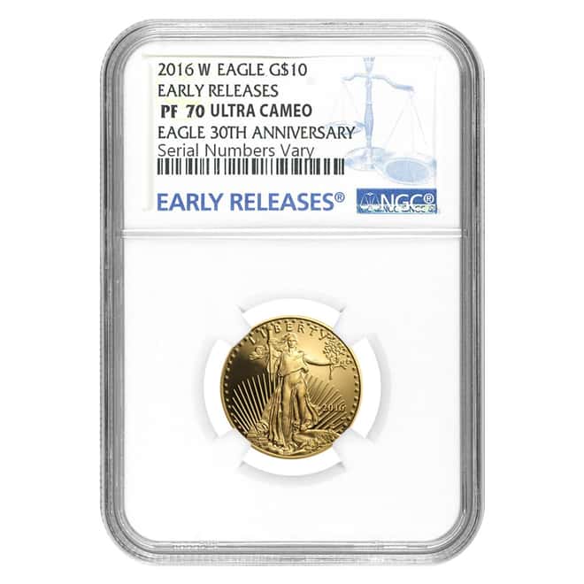 2016-W 1/4 oz Proof Gold American Eagle NGC PF 70 (ER, w/Box & COA)
