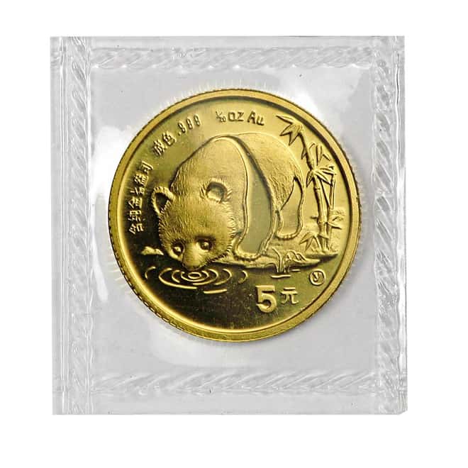 1987 Y 1/20 oz Gold China Panda 5 Yuan Coin (Sealed)