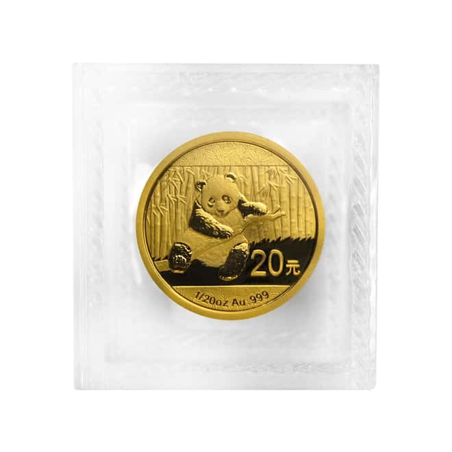2014 1/20 oz Chinese Gold Panda 20 Yuan BU (Sealed)