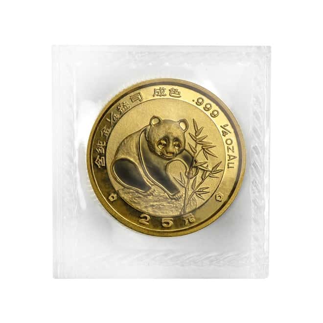 1988 1/4 oz Chinese Gold Panda 25 Yuan BU (Sealed)