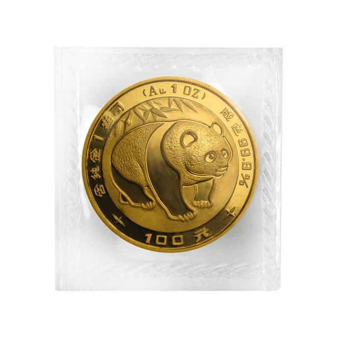 1983 1 oz Chinese Gold Panda 100 Yuan BU (Sealed)