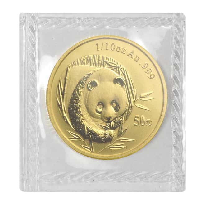 2003 1/10 oz Chinese Gold Panda 50 Yuan .999 Fine BU (Sealed)