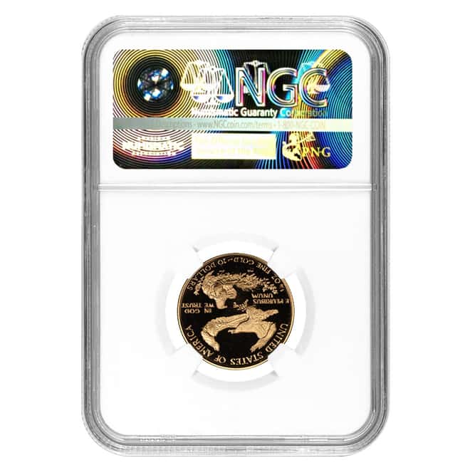 1993 P 1/4 oz $10 Gold American Eagle NGC PF 69 Ultra Cameo