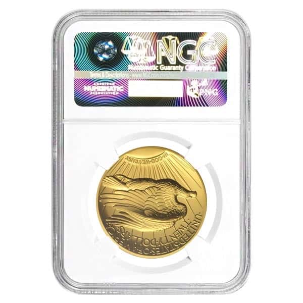 2009 1 oz $20 Ultra High Relief Saint-Gaudens Gold Double Eagle NGC MS 69