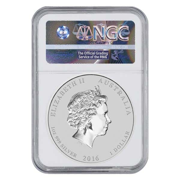 2016 1 oz Silver Year of The Monkey Australia Perth Mint NGC MS 69 Early Releases