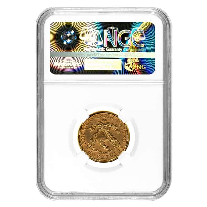 1893 CC $5 Liberty Head Half Eagle Gold Coin NGC XF Details