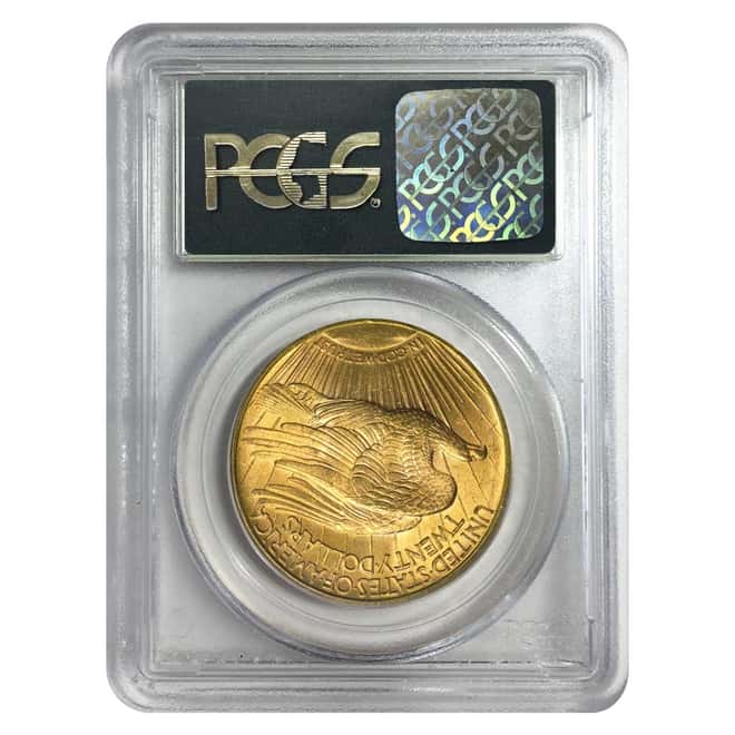 1922 $20 Gold St. Gaudens Double Eagle Coin PCGS MS 61