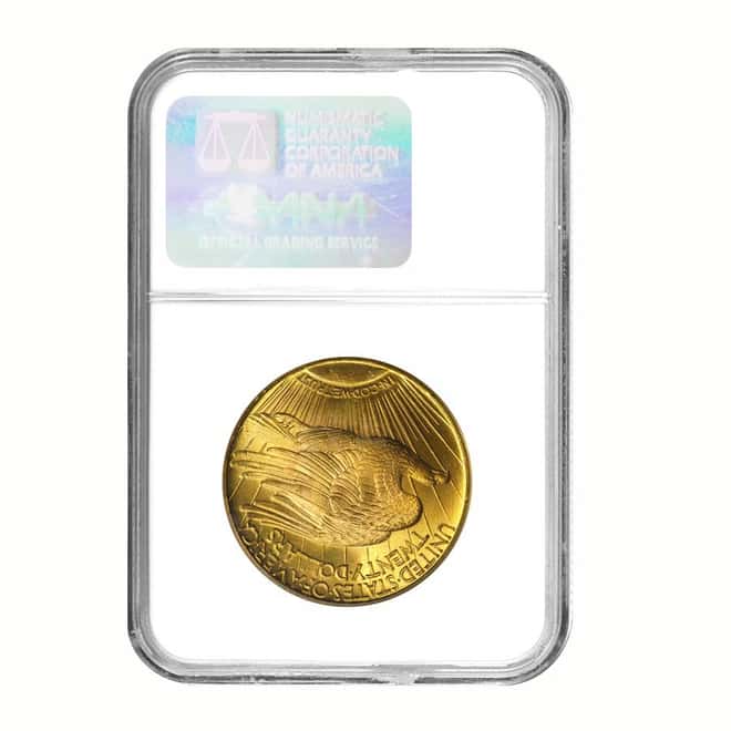 1925 $20 Gold St. Gaudens Double Eagle Coin NGC MS 64