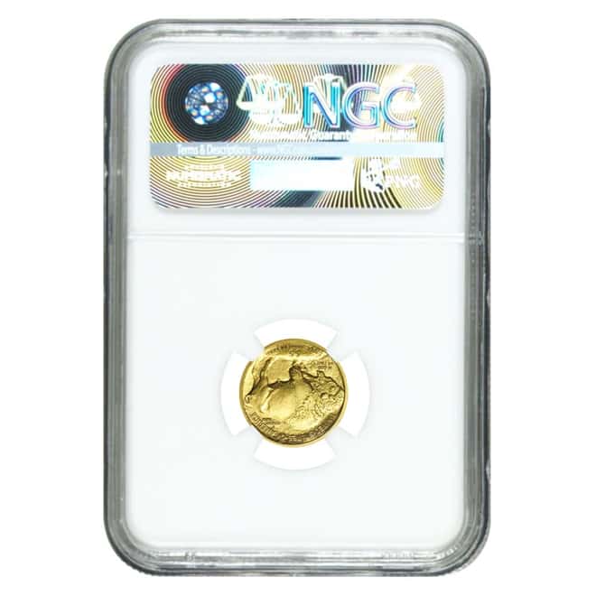 2008 W 1/10 oz Gold Buffalo NGC MS 70  