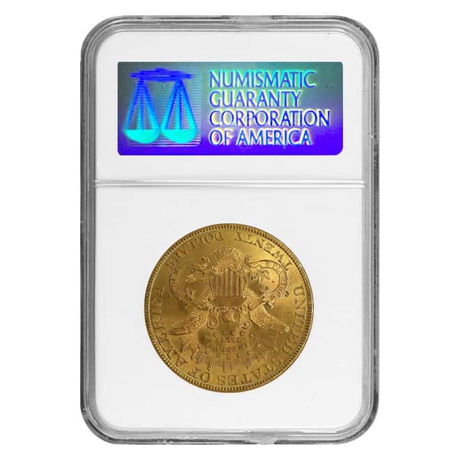 1895 $20 Liberty Head Double Eagle Gold Coin NGC MS 60