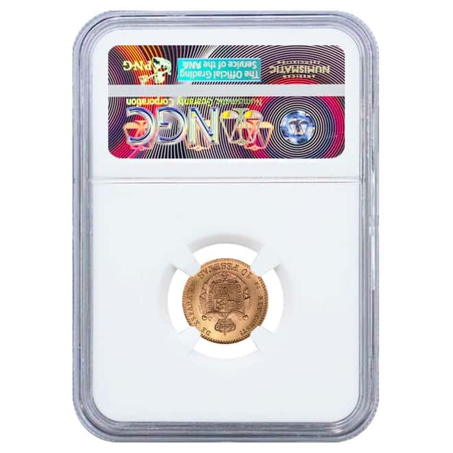 1878 (1962) Dem Spain 10 Pesetas Gold Coin Restrike NGC MS65