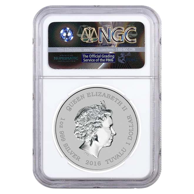 2016 1 oz Tuvalu Star Trek Enterprise Silver Coin NGC MS 70 Early Releases