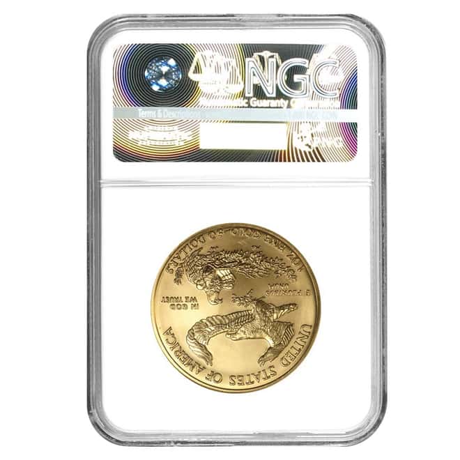 2002 1 oz $50 Gold American Eagle NGC MS 69