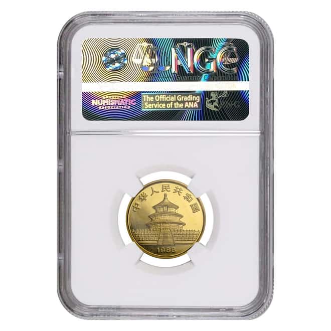 1988 P 1/4 oz China Gold Panda 25 Yuan NGC PF 69 Ultra Cameo