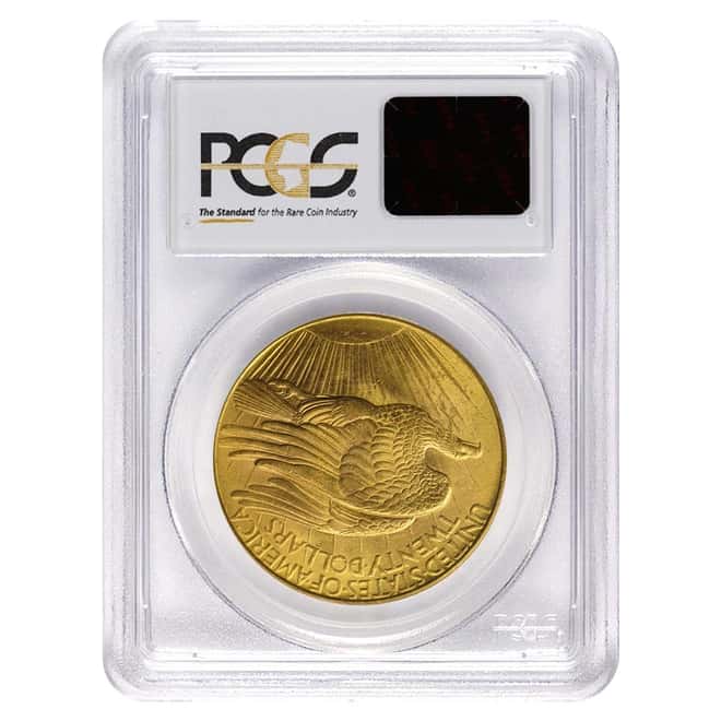 1908 $20 Gold St. Gaudens Double Eagle No Motto PCGS MS 63