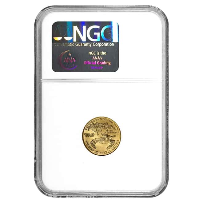 2004 1/10 oz $5 Gold American Eagle NGC MS 69