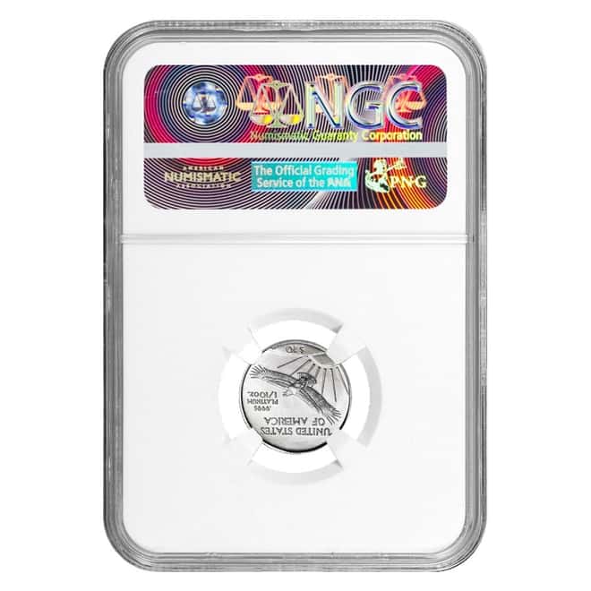 2004 1/10 oz Platinum American Eagle $10 NGC MS 69