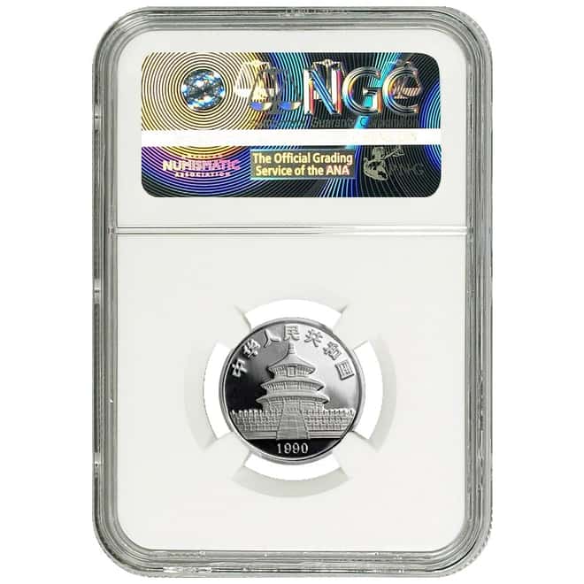 1990 1/4 oz China Proof Platinum Panda 25 Yuan NGC PF 68 UCAM