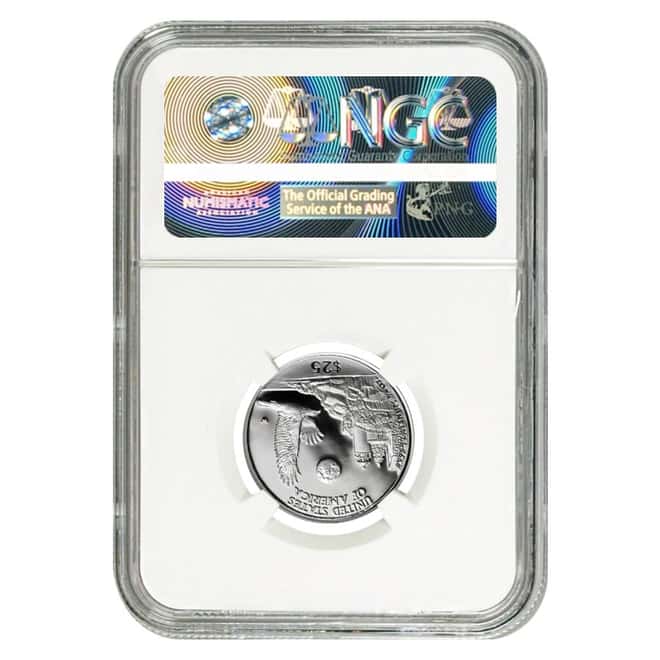 1998 W 1/4 oz American Platinum Eagle $25 NGC PF 68 UCAM (w/Box&COA)
