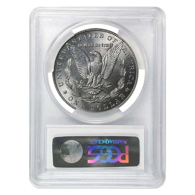 Silver Morgan Dollar PCGS MS 63 (Random Year, 1878-1904)