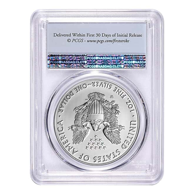 2016-W 1 oz Burnished Silver American Eagle PCGS SP 69 First Strike - 30th Anniversary