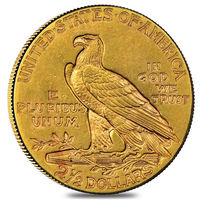 1912 $2.5 Indian Head Gold Quarter Eagle Coin NGC AU Details